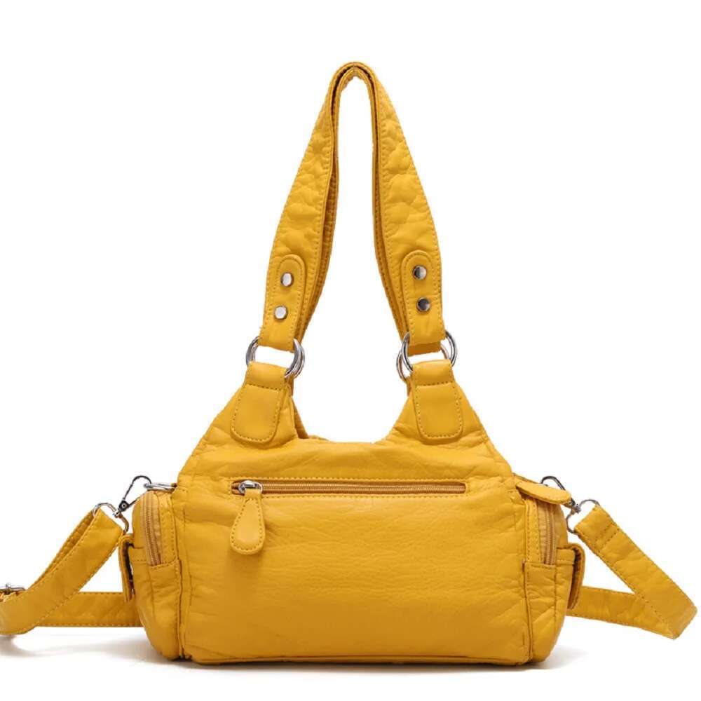 Angelkiss Women Handbags Soft Small Top-Handle Purse Fashion Satchel Multi-Pockets Shoulder Hobos Phone Pack Tote Bag