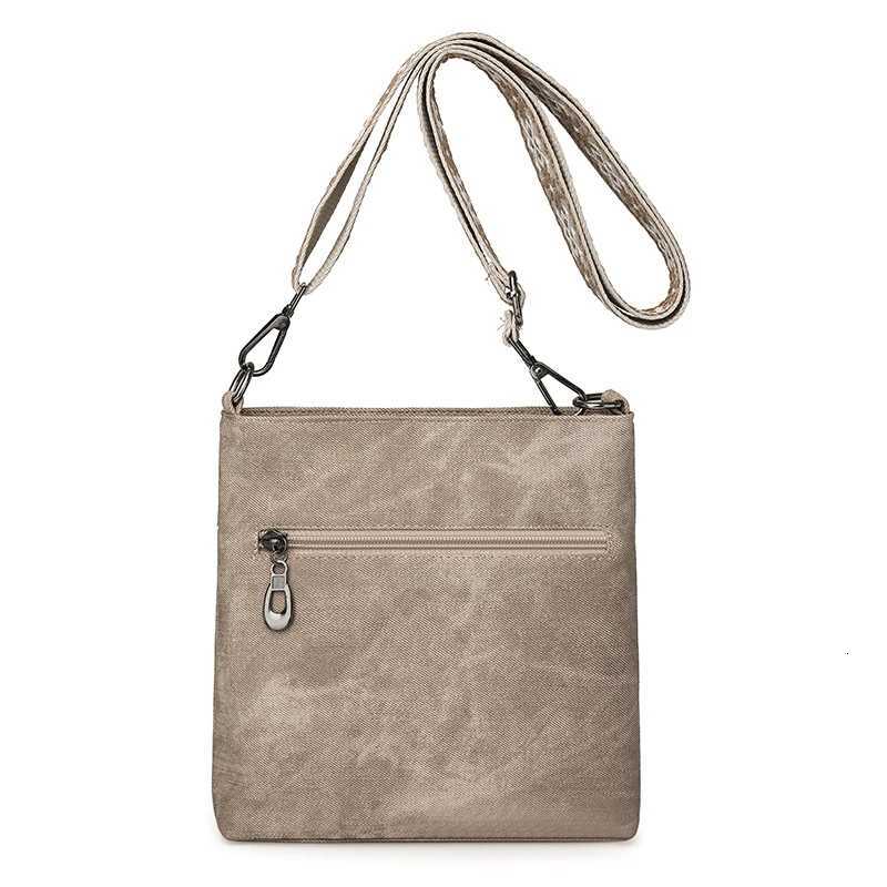 New style womens bag - multi-zipper pocket vertical style womens crossbody bag high-end texture diagonal strap bag jacquarT251110