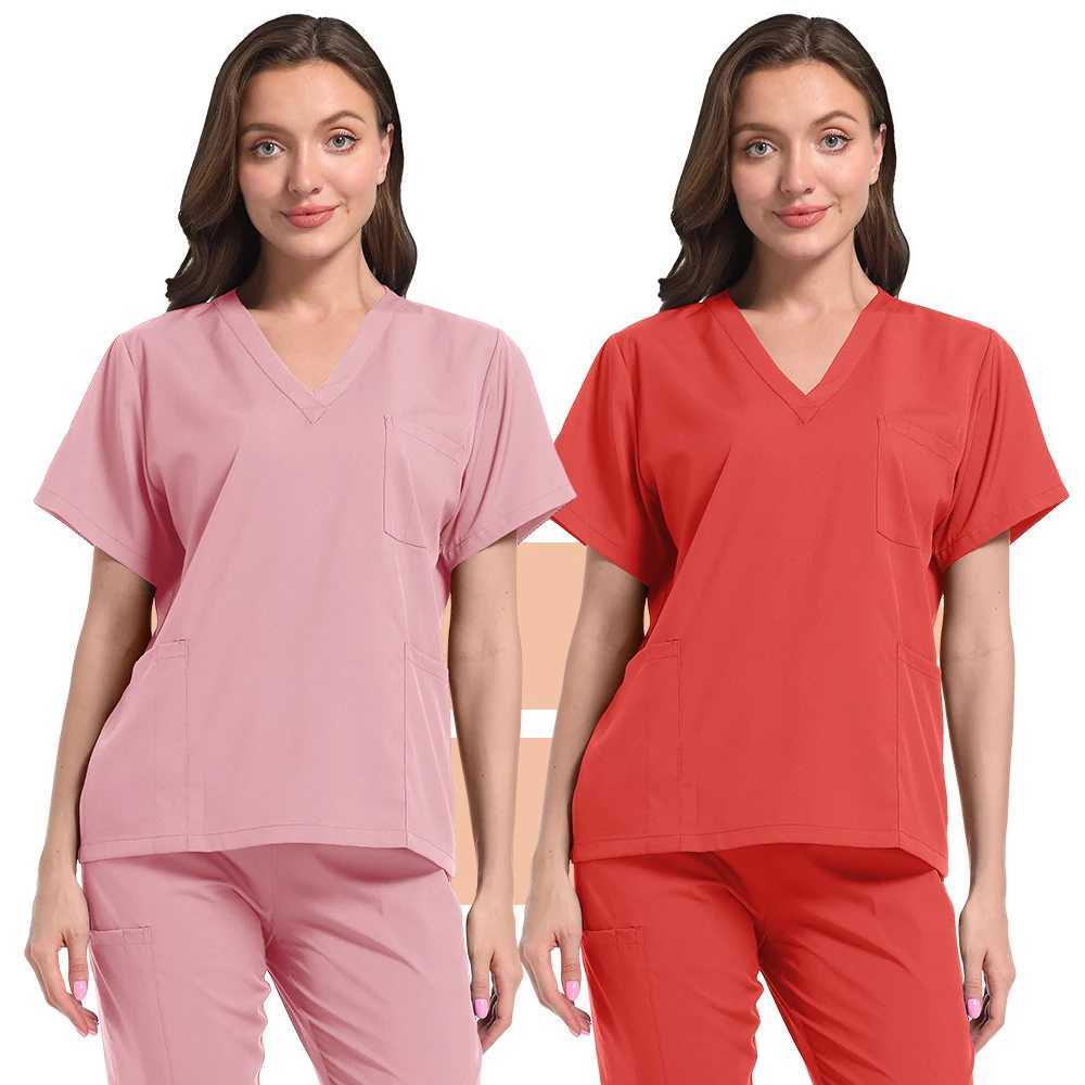 Surgical Uniforms Medical Nurse Scrub Set Woman Beauty Sn Workwear Clinical Scrub Top Jogging Pants Doctor Nursing Tunic Suit X250410