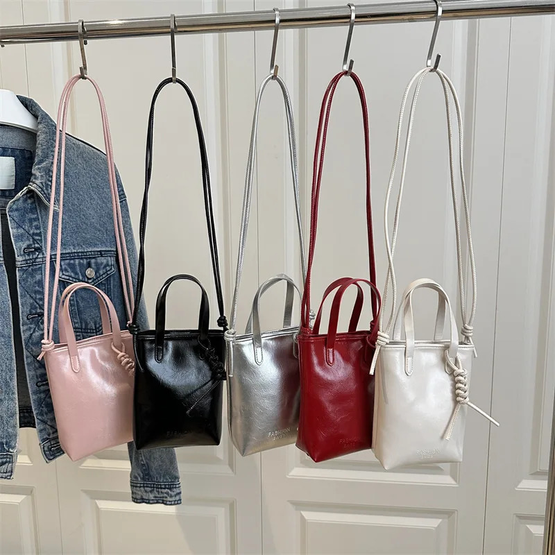 PU Leather Mini Crossbody Bag for Women Korean Fashion Shoulder Bags Female Simple Retro Handbags and Purses 251103