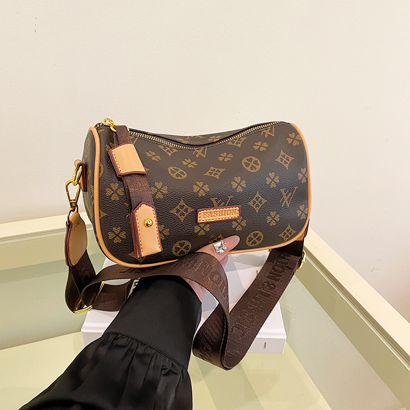 Designer handbag, printed crossbody bag, luxury tote, high-end new luxury handbag, vintage shoulder bag, trendy brand bag, spacious women's small