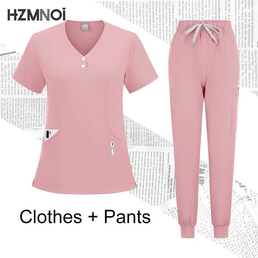 Hospital Surgical Uniform Medical Scrub Set Doctor Nurse Clothes Nursing Accessories Dental Clinic Beauty Sn Workwear Lab Set X2504101