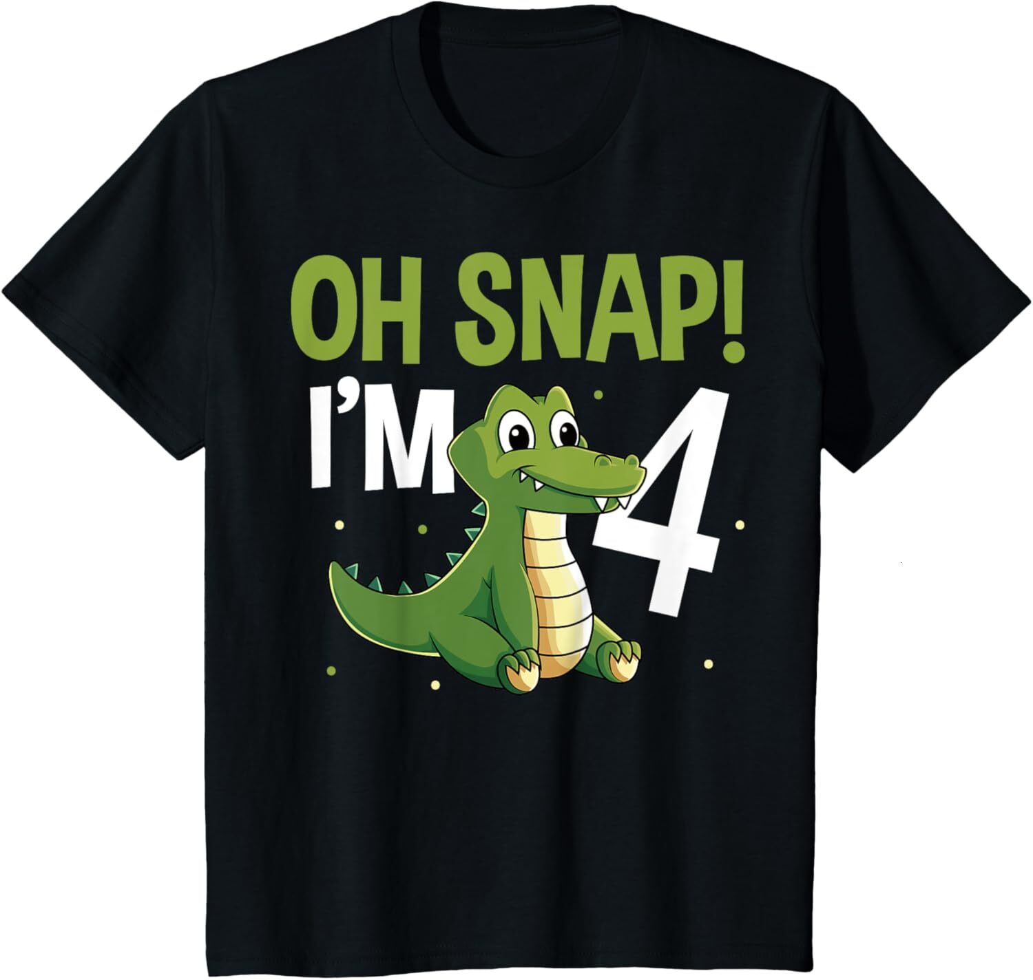 T shirt for Mens Old Alligator Toddler Crocodile 4th Birthday Graphic Tee Casual Tops Clothes Short sleeve