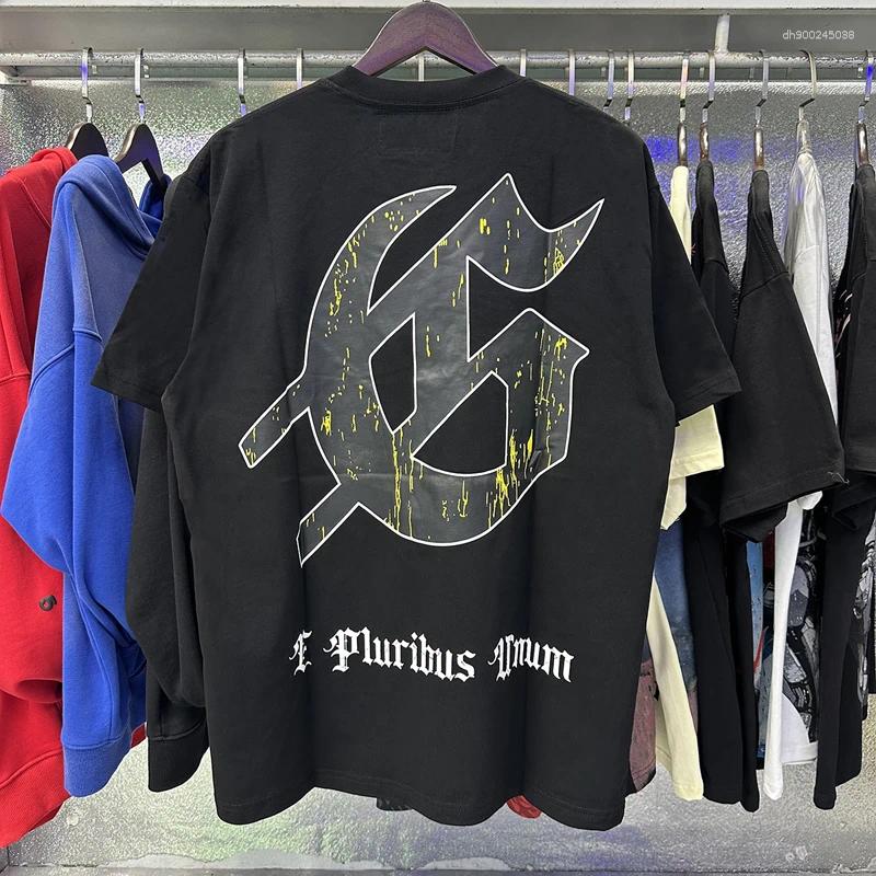 Men's T Shirts American Trendy T-shirts Casual Hip Hop Skull Landscape Print Short Sleeve 2025 -selling Tee Top