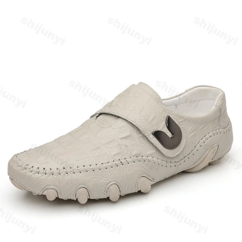 Mens Shoes Genuine Leather Pattern Business Casual Shoes Men Loafers Mocassins High-quality Mens Dress Shoes 251106