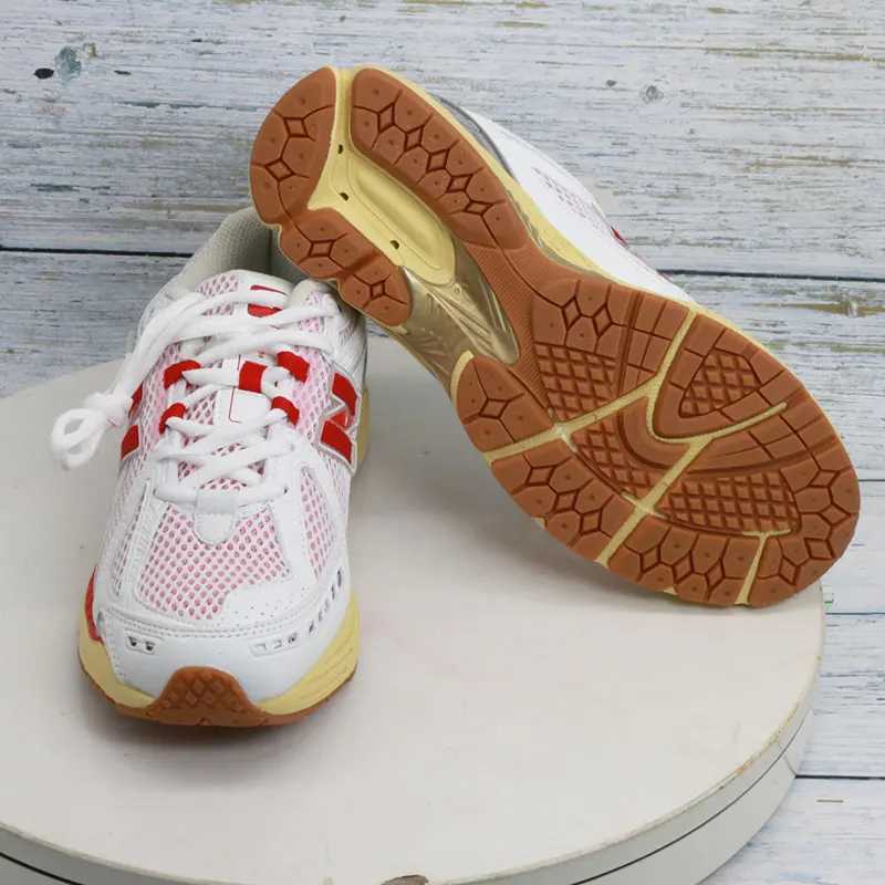 Korean version of leather retro anti-slip sports small 1906 white shoes new Baigan fashion casual non-slip couple shoesC250411