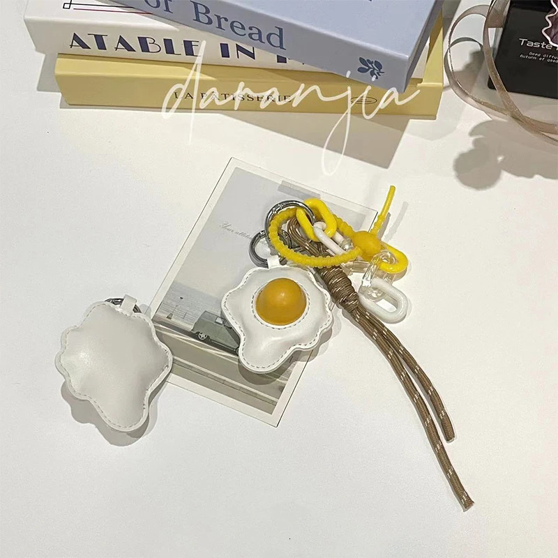 Poached Egg Bag Pendant Dachshund Diy Cotton-filled Exquisite Fried Egg Keychain Niche Cute Mini Egg Pendant Ruths Same 251110