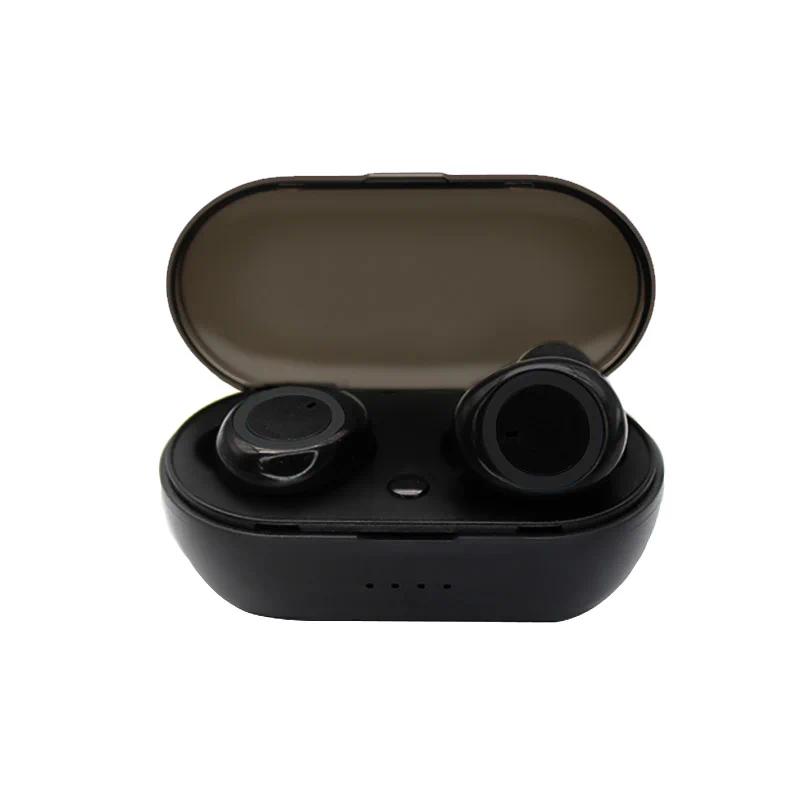 Y50 TWS Bluetooth Earbuds, IPX7 Waterproof Wireless Earphones with Deep Bass, Long Playtime, Secure Sport Fit, Noise Cancelling Mic for Running, Gym, 