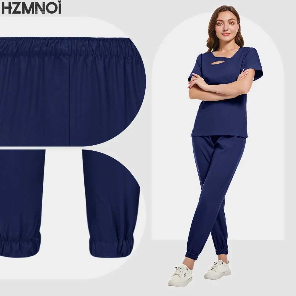 High Quty Medical Uniforms Women Scrubs Sets Nursing Accessories Hospital Beauty Sn Spa Work Clothes Suit Surgical Gowns X2504101