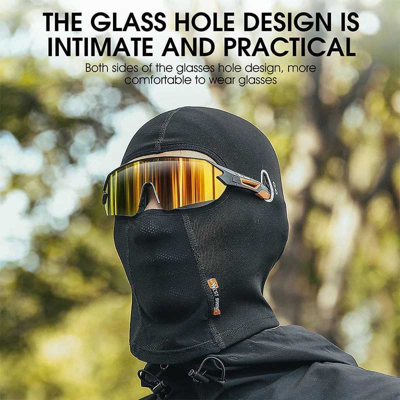 WEST BIKING Winter Motorcycle Fleece Balaclava Mask Men Cycling Caps Ski Running Hiking Hat Bicycle Windproof Thermal Sport Gear S251110