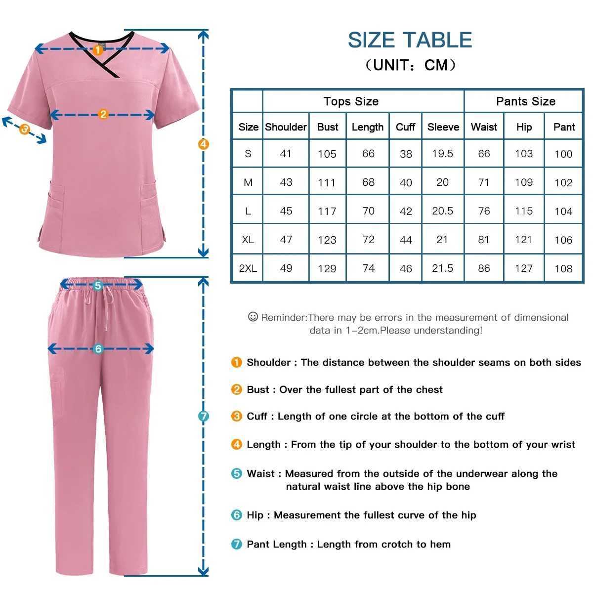 Solid color breathable care washer womens uniform elastic pet clinic nurses work clothes medical doctors thin clothes X250410