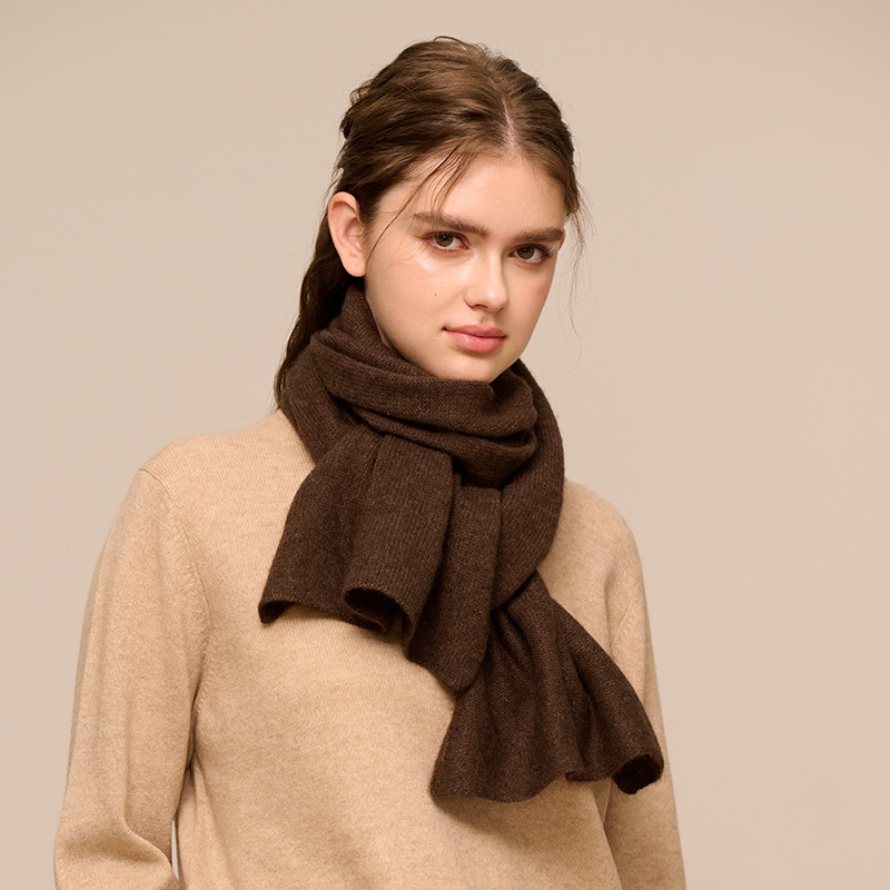 K367 Yak wool scarf wool blended neck scarf women autumn and winter warm scarf dual-purpose Inner Mongolia wholesale spot