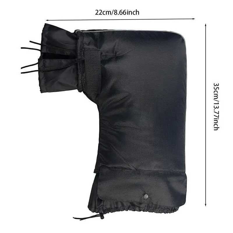 Motorcycle Handlebar Covers Motorbike Handle Bar Hand Cover Muffs Windproof Thickened Motorcycle Handlebar Mittens Hand Warmer S25118