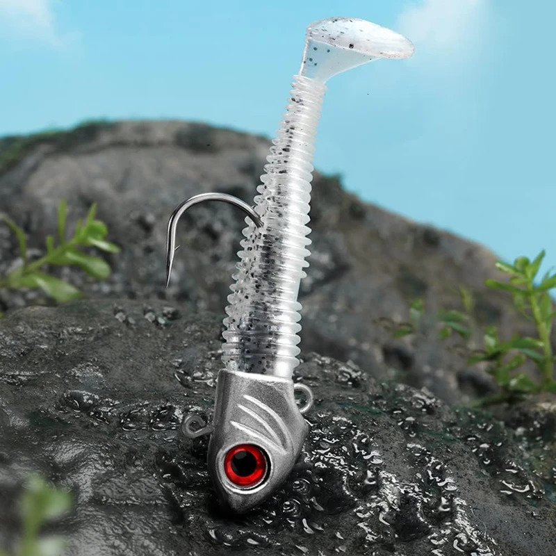 3PCS Jighead Fishhooks 35g33g Fishing Hooks With Treble Hook Sequin Spoon Soft Worm Assist Fishing Hooks Soft Worm Accessories 251103