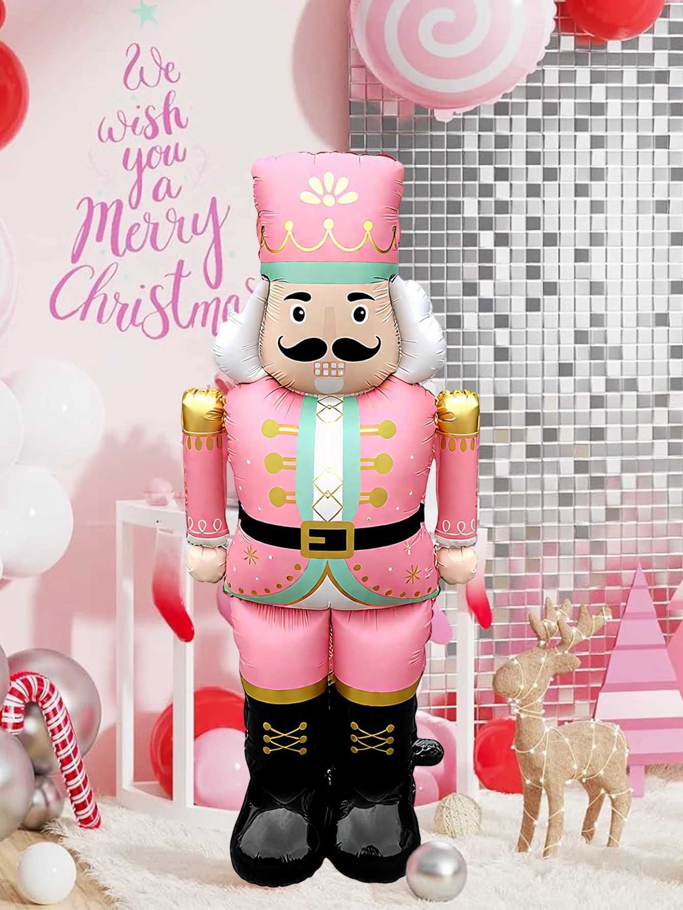 Christmas 1/2pcs Standing Christmas Walnut Guard Aluminum Foil BalloonChristmas DecorationNew YearMerry ChristmasHoliday Decoration Y251111