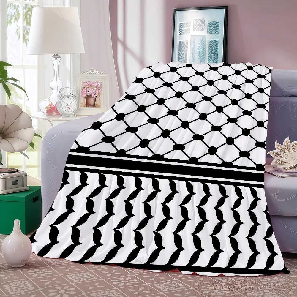 Hattah Keffiye Pattern Design Art Blanket Warm And Soft Suitable For Bedroom Living Room Sofa Bed Office Travel Camping C251111