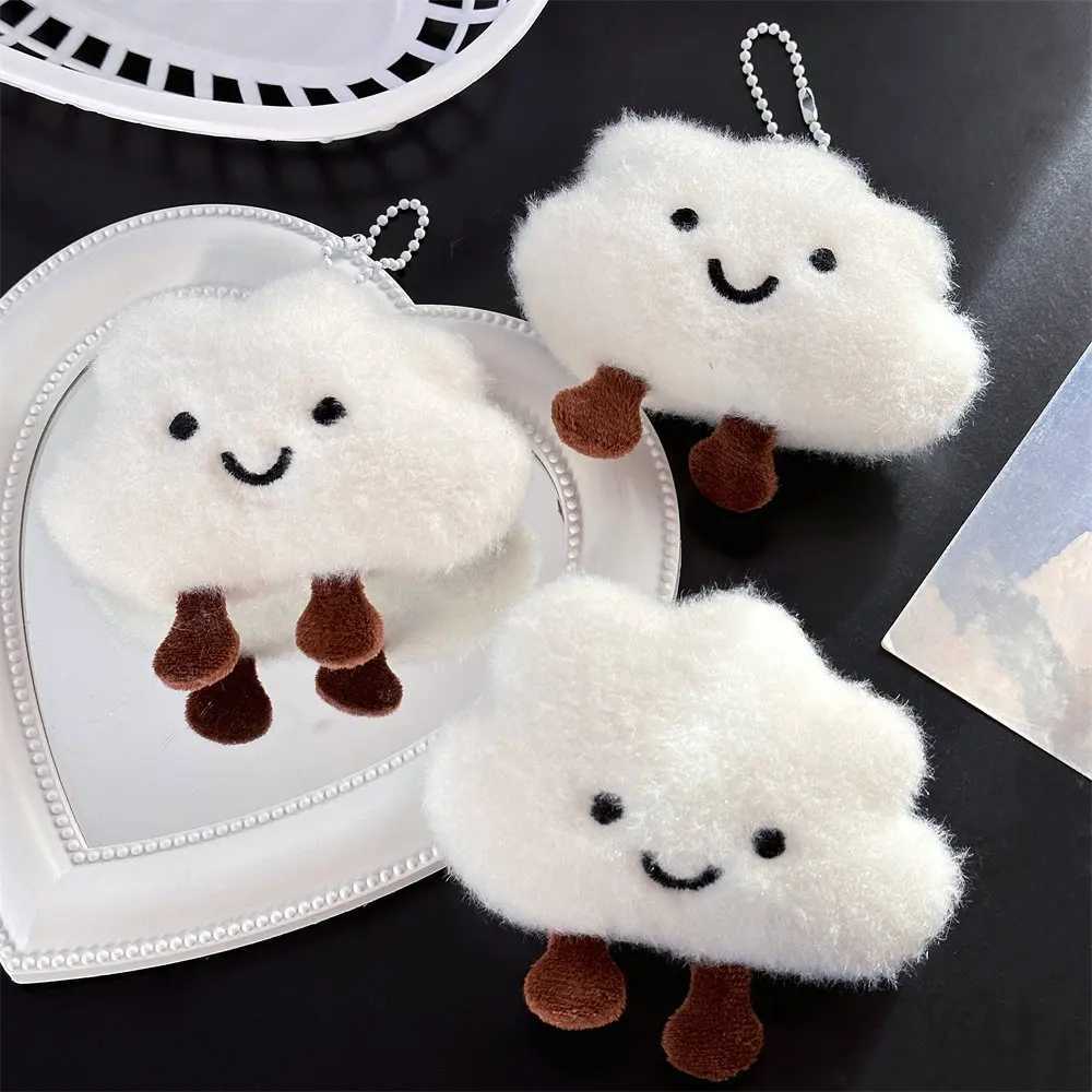 Cute cartoon cloud plush keychain pendant plush doll decoration keychain backpack pendant girl clothing accessories W250411