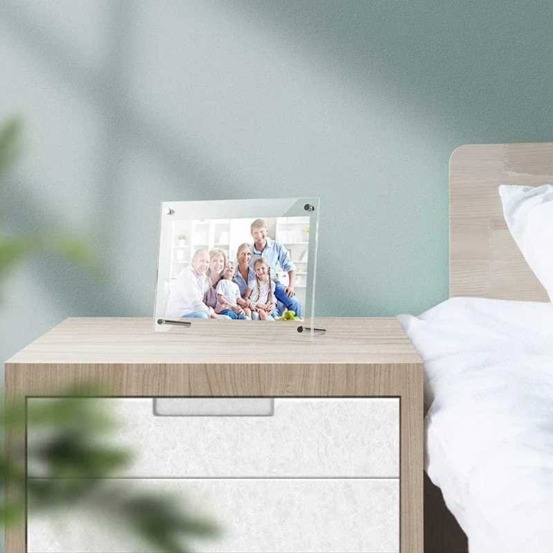 Crystal transparent A3/A4/A5 Acrylic Photo Frame Display Stand Paper Certification Holder for Bedroom Tabletop Decorations L251110 H260306