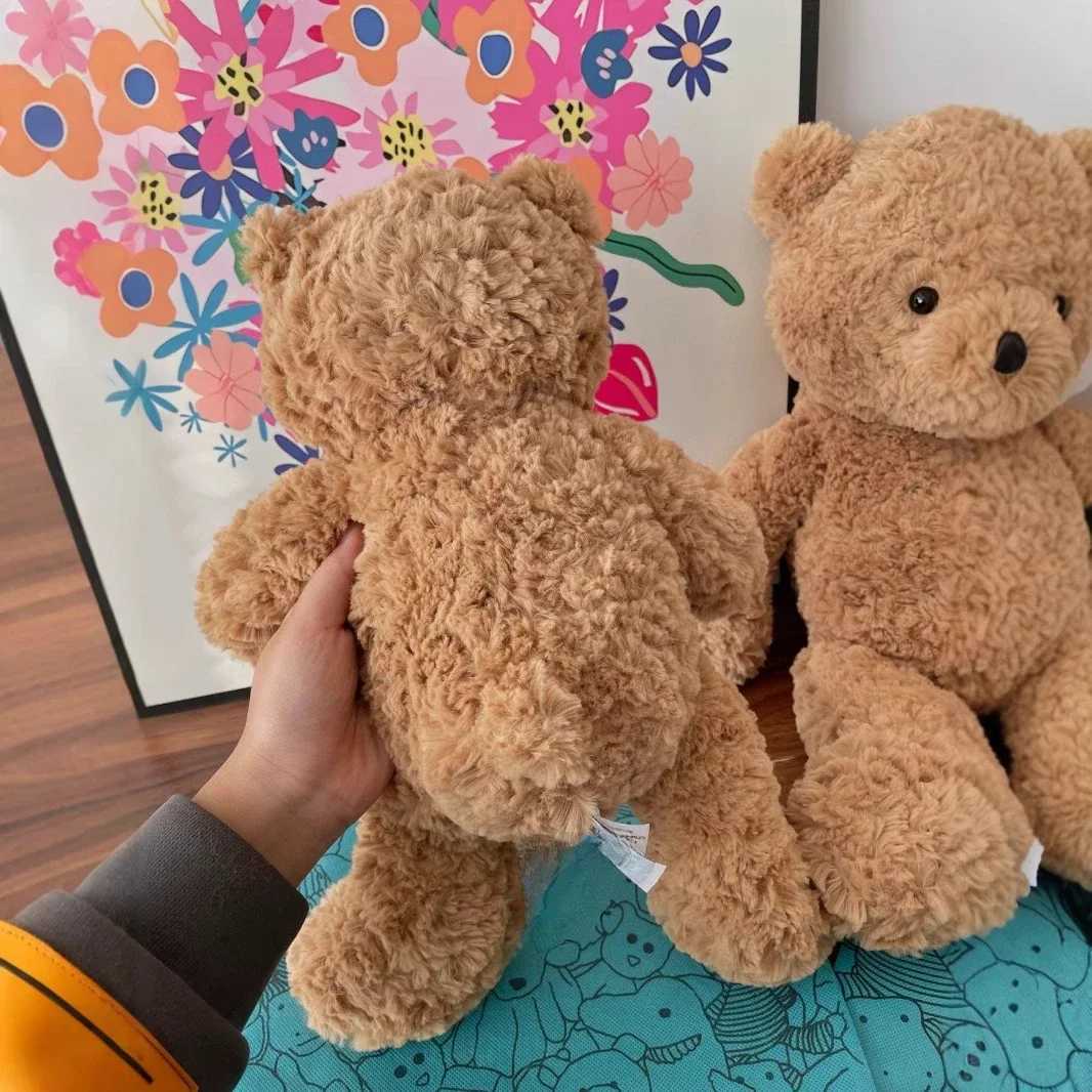 Label Jelly Cat Stupid Bear Classic Cute Teddy Bear Plush Toy Soft Doll Birthday Gift Stuffed Toy W250411
