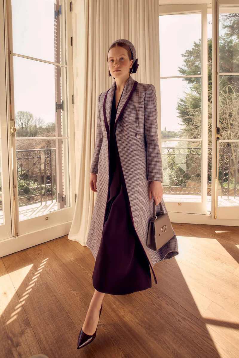 Elegant Woman Woolen Overcoat Long Sleeve Double Breasted Autumn Winter Outdoors Occasion Warm Customized