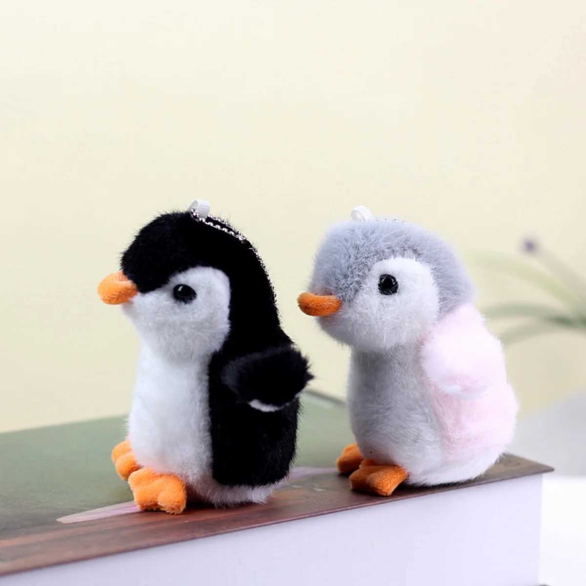Plush Soft Filled Toy Keychain Cute Cartoon Penguin Doll Bag Charm Pendant Accessories Girl Kavay Gift Car Keychain W250411