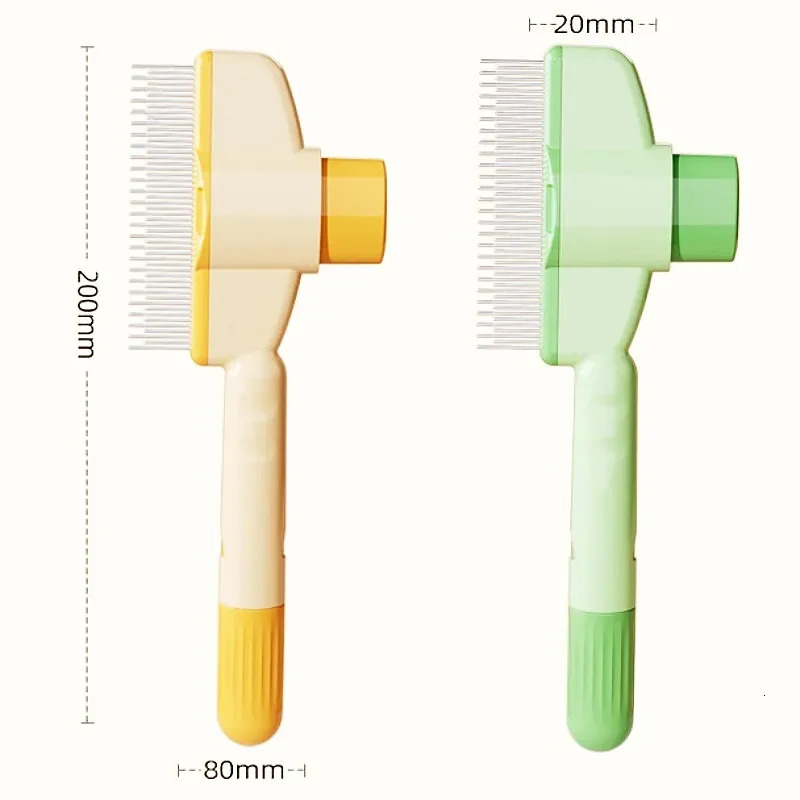 Dog Comb Pet Hair Remover One Button Dogs Brush Selfcleaning Cat Massage Combs for Grooming Brushes Products 251110