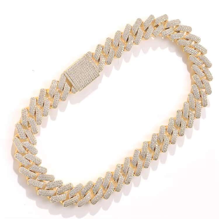 Wholesale Custom Jewelry 20 MM Iced Out Necklace Miami Moissanite Cuban k Chain