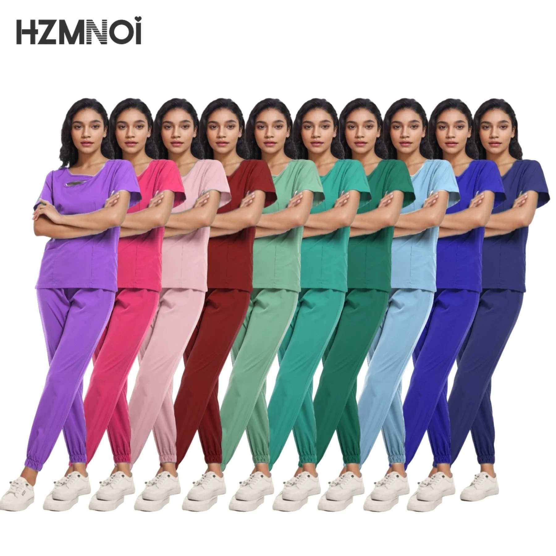 Unisex Medical Uniforms Doctor Clothes Men Nursing Clothes Beauty Come Nurse Scrubs Sets Dentist Workwear Clinical Tops Pants X250410