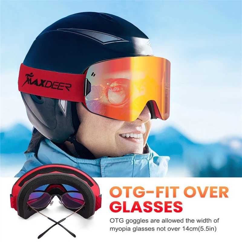 Ski GoggLEs Men Snowboard Glasses DoubLE Layers LEns Anti-fog UV400 Snow GoggLEs Women SnowmobiLE Skiing Eyewear OTG K251110