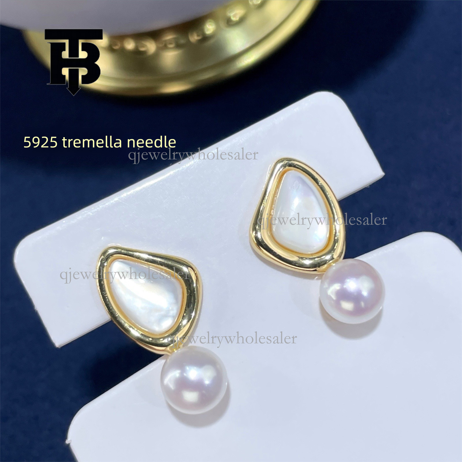 TB BHULAMTE Designer S925 Silver Needle Earrings Hot Natural Freshwater Mother Of Pearl Jewelry High End Simple Elegant And Versatile Women's Lux