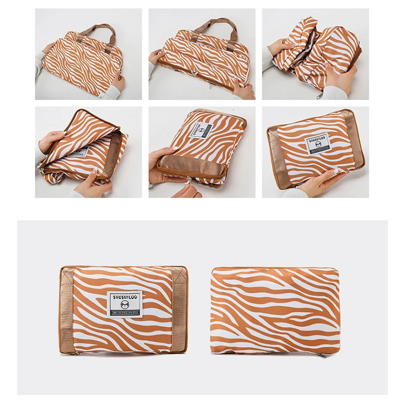 Large Size Luggage Bag Women Travel Handbag Zebra Print Waterproof Pull Rod Boarding Fitness Dry and Wet Separation Weekend Bag 251110