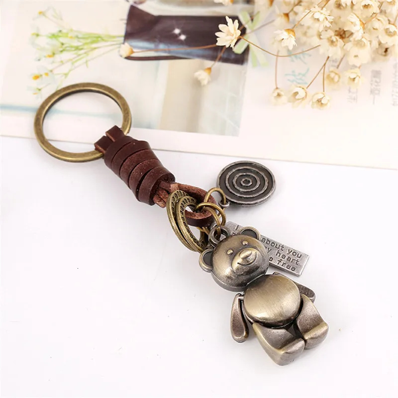 LETAPI Keychain Bear Keychain For Women Punk Assassins Creed Vintage Jewelry Metal Pubg Anahtarlk Birthday GiftS 251110