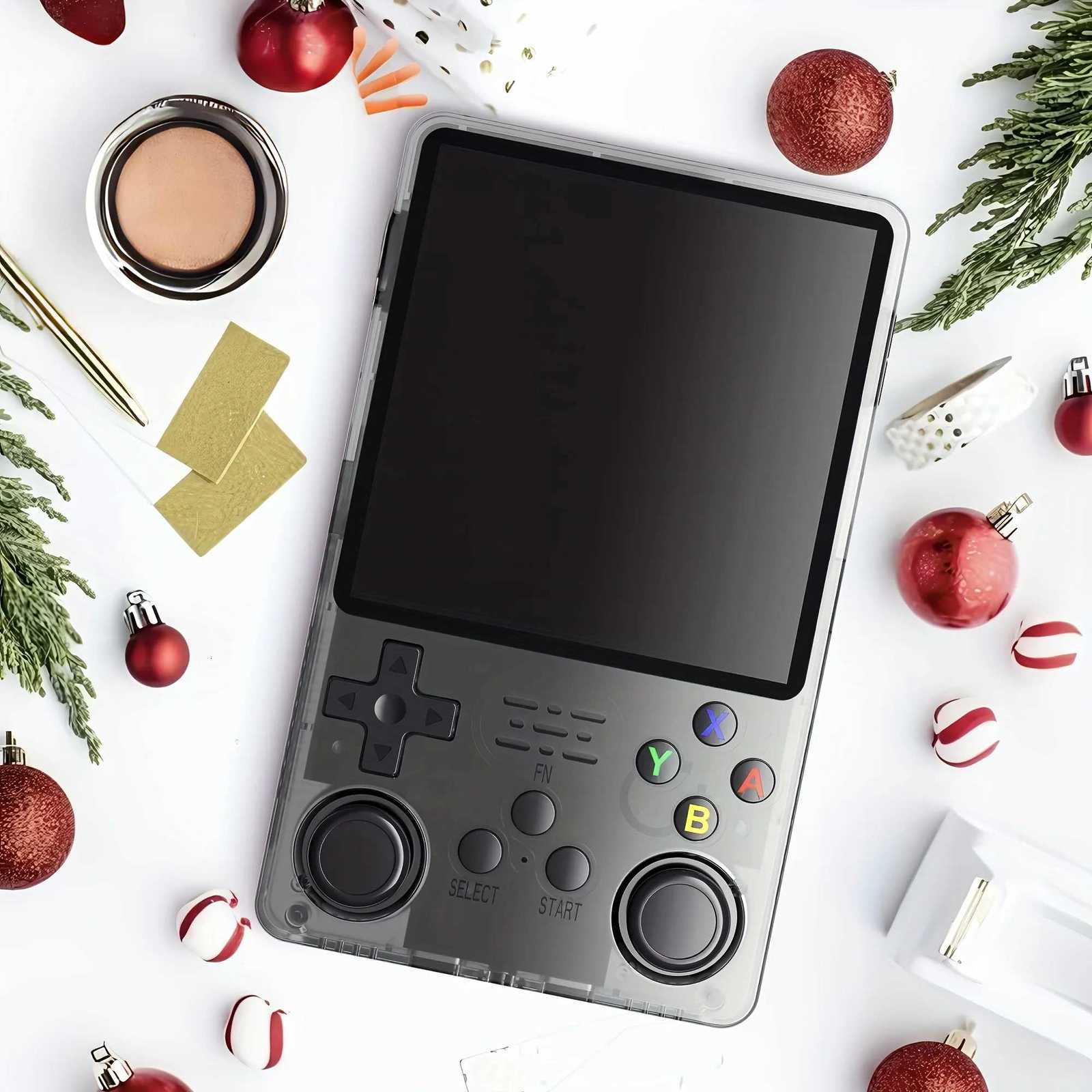 Aroks R36S Retro Video Game Console 35-inch I Screen Linux System R36 Ultra Portable Pocket Mobile Game Console 64GB GamingM251111