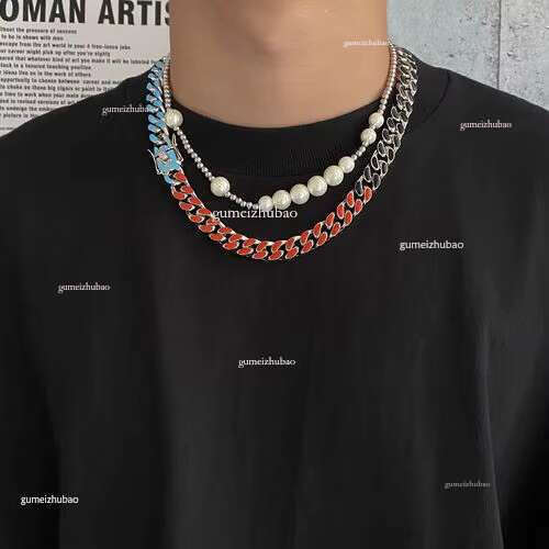 Unisex Gold Sier Iced Out Bracelet Necklace Set with Moissanite and Dia Cubic Zirconia by Cuban k