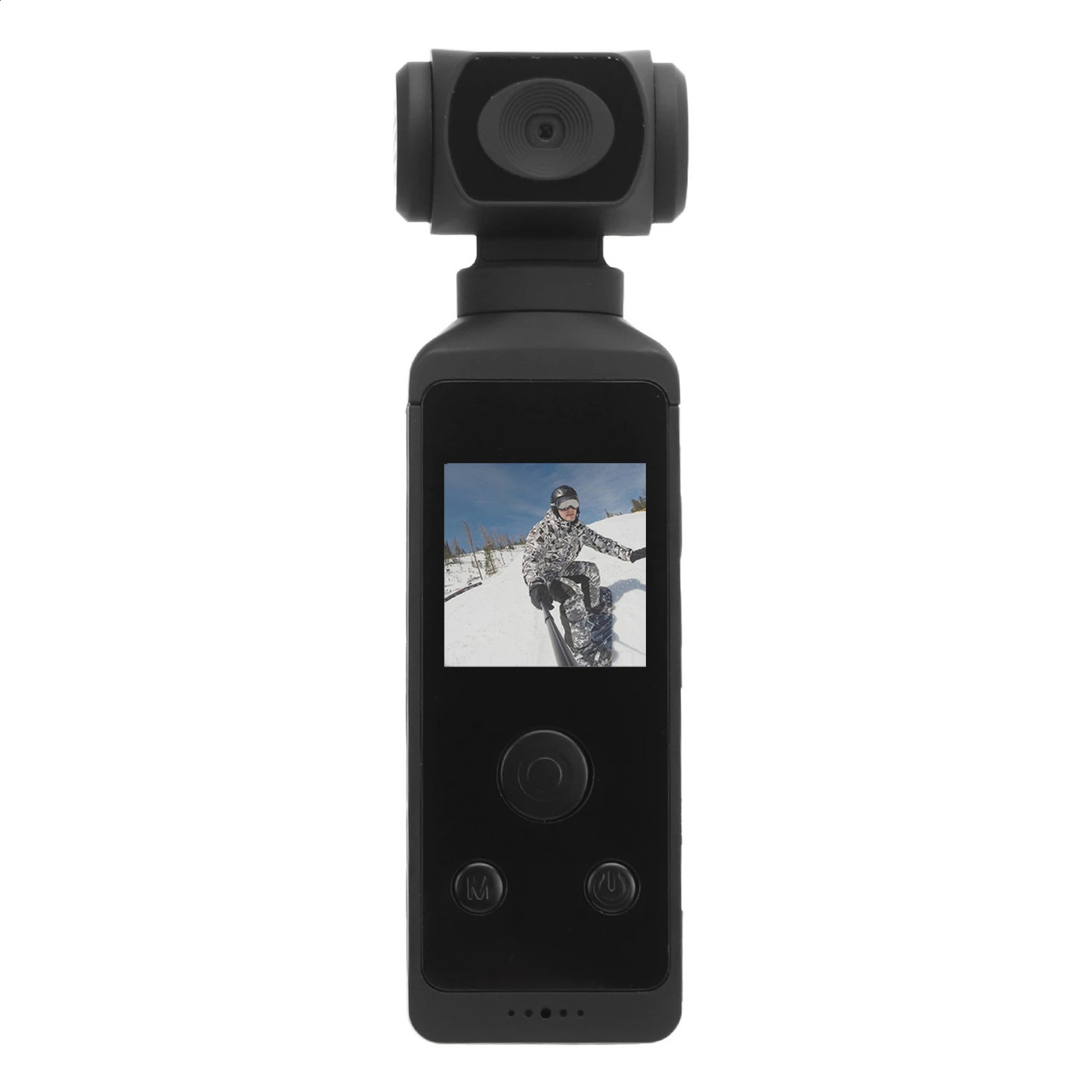 Pocket sized camera 4K HD 270 ° rotation anti shake WiFi with microphone clip used for outdoor riding diving shooting 250408