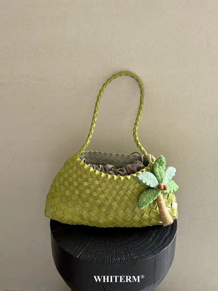 Guguo Free Shipping New Designer Bag Korean Handwoven Underarm Bag For Women High-end Versatile Retro Handheld Shoulder Mother-daughter Bag