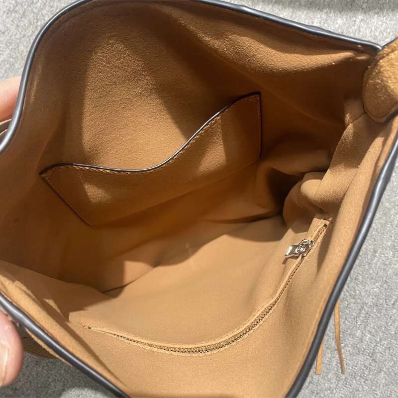 Women's Handbag And Puress Designer Rivet Shoulder Diagonal Span High-Quality Imitation Deer Skin Mobile Bag