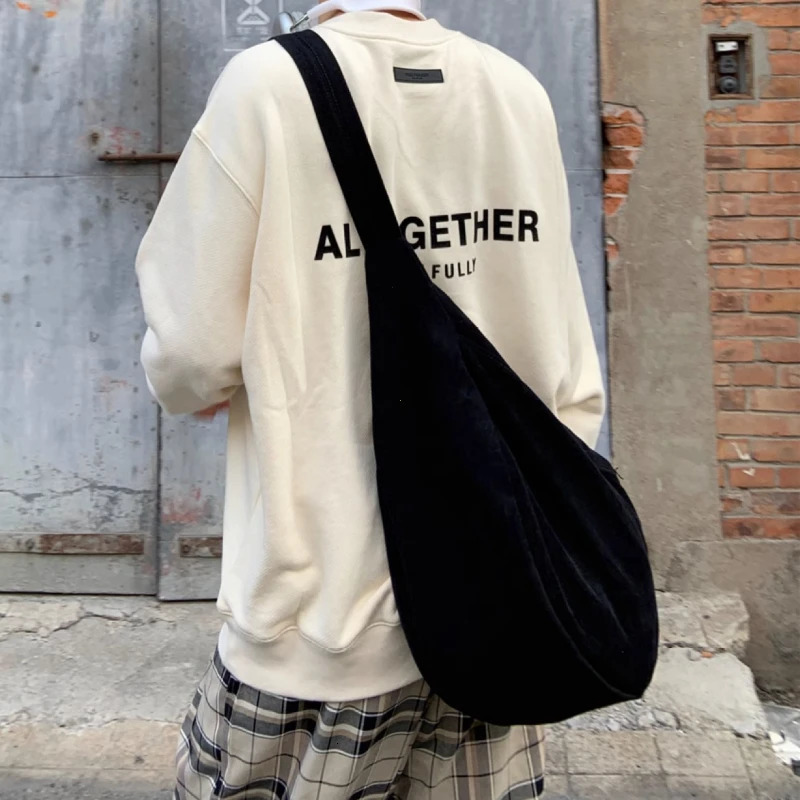 Retro Autumn and Winter Dumpling Bag Shoulder Unisex Handbag Large Capacity Canvas Harajuku Idle Sle Tote Bags for Women 251110