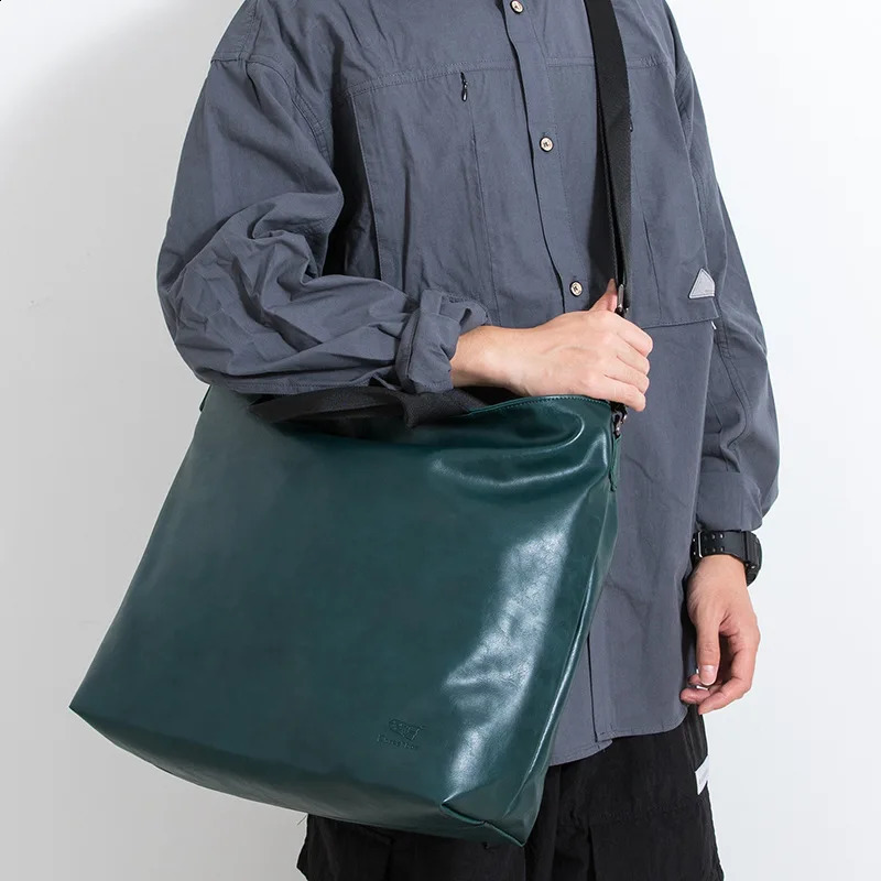 Mens briefcase leather mens notebook handbag business mens shoulder bag fashion mens cross body bag 250410
