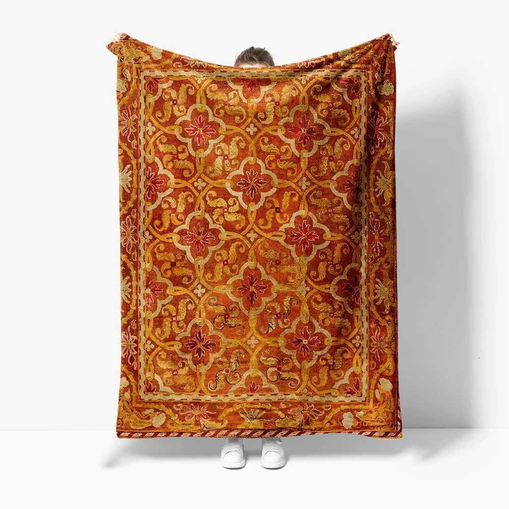 Turkish Kilim Vintage Ethnic Cotton Throw Blanket Shaggy Rug Bed Sofa Decorative Cushion Cover Home Decor C251111