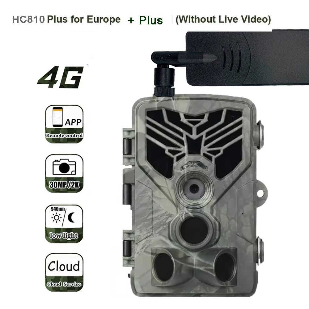 Free application cloud service tracking camera 4G 2K 30MP wildlife hunting camera night vision cellular wireless monitoring HC810Plus X2504111