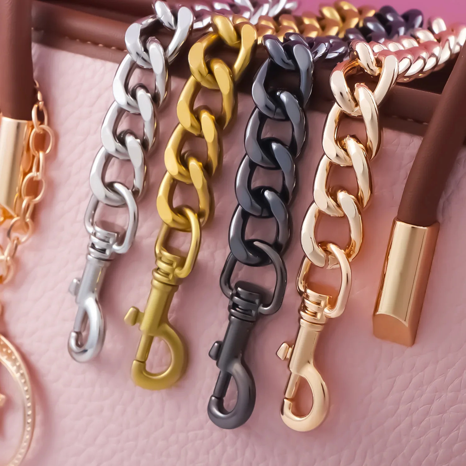 Aluminum Purse Stap Chain Bag Chains Straps Replacement Handbag Accessories Decoration 251110