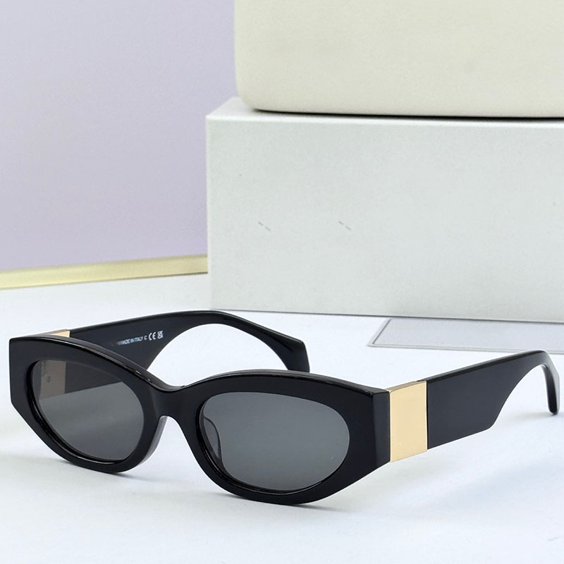 25SS Mens Womens Luxury Sunglasses VE4498 Designer Elliptical Glasses Acetate Fiber Frame Metal Logo Holiday Party Travel Sunshade Glasses UV400 Random Box