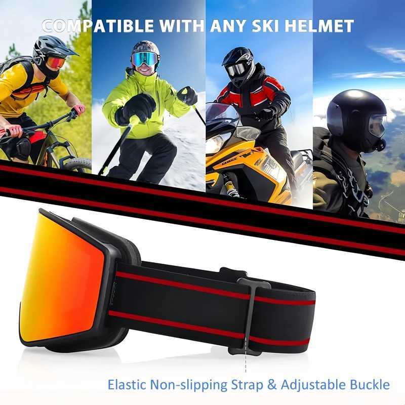 Ski Snowboard GoggLEs OTG Anti Fog REVO Coating DoubLE LEns Snow GoggLEs UV PROtection for Men Women Youth K251110