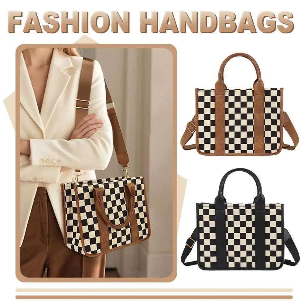 2025 New Women's Canvas Loose Designer Women's Handbag Capacity Fashionable Slanted Adjustable Strap Daily Commuter Big Work Bag5