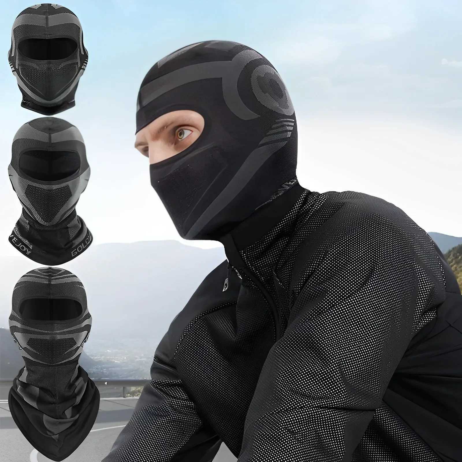 Motorcycle Balaclava Full Face Mask Summer Breathable Motorbike Riding Neck Face Mask Motocross Cycling Mask Helmet Hood Men S251110