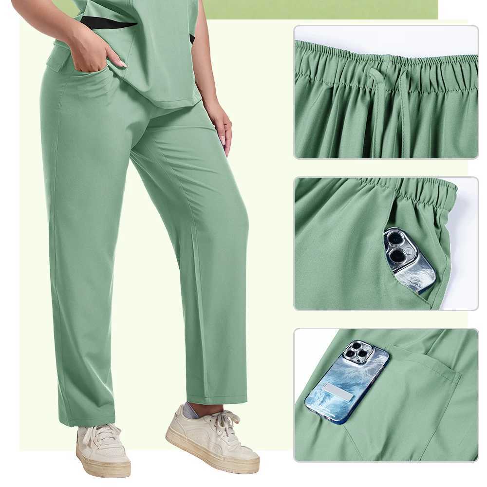Nurse and Surgeons Medical Clothing Scrubs Set Nurse Uniform Short-slved Hand Washing Clothes Womens Skin Management Overalls X250410