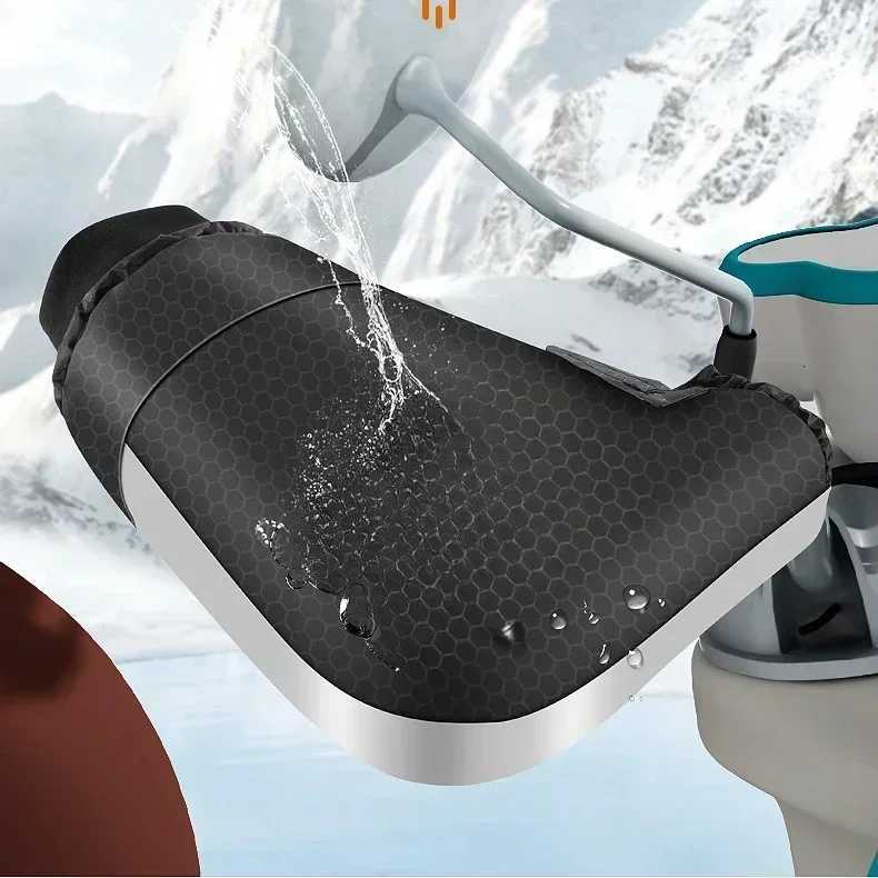 1Pair Motorcycle Handlebar Muffs Waterproof Handlebar Mitts Snowmobile Gloves Winter Thermal E-Bike Cycling Motorbike Gloves S25118{category}