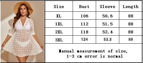 Large Women's 2025 New Jacquard Spliced Hollow Beach Cover Dress