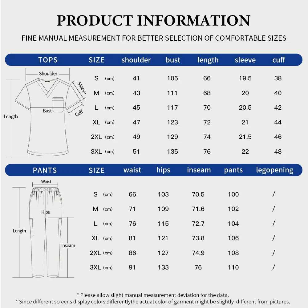 Mens Scrubs Medical Uniform Lab Set Male Clinic Hospital Doctor Overalls V-neck Fashion Scrub Pharmacy Nurse Clothes X2505281